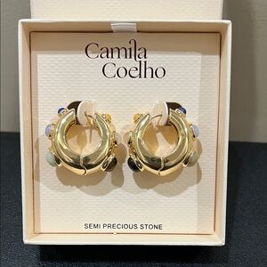 Camila Coelho | Chunky Hoop Gold Earrings